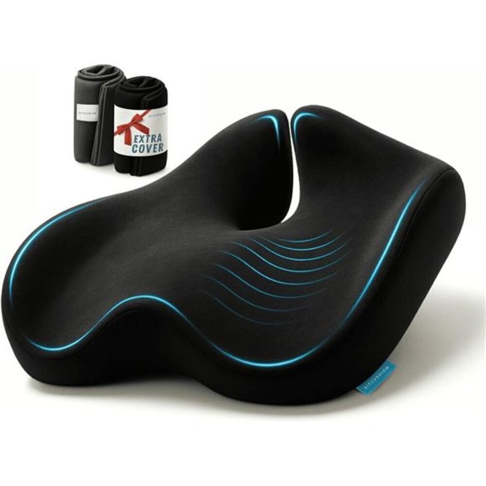 Extra Large Memory Foam Seat Cushions for Office Chairs, Pressure Relief Seat